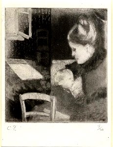 Pissarro - Enfant tétant sa mère, WA2003.516