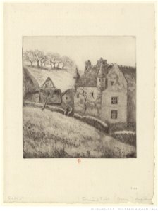 Pissarro - La ferme à Noël, Osny, 4ème état, btv1b6955151f
