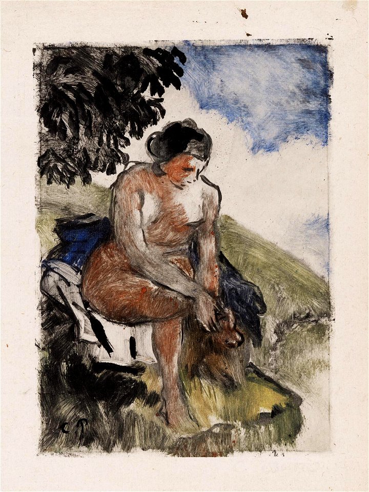 Pissarro - Nude Seated on a Bank, 60.644