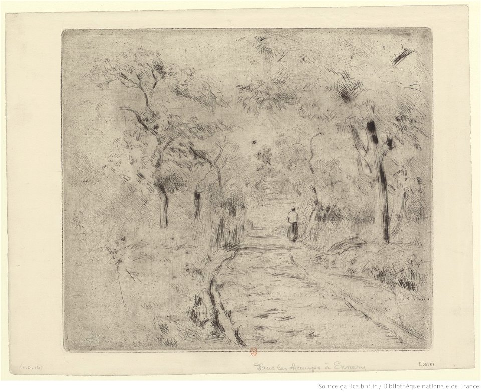 Pissarro - Dans les champs à Ennery, btv1b6955101j