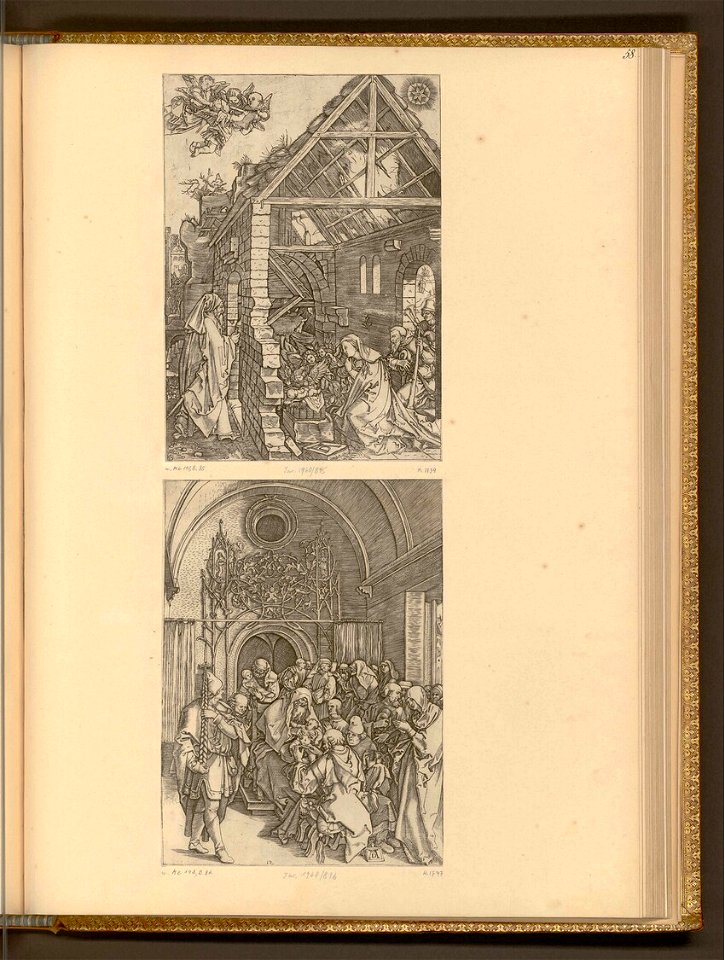 Raimondi - Das Marienleben Die Geburt Christi; Die Beschneidung Christi, DI1258