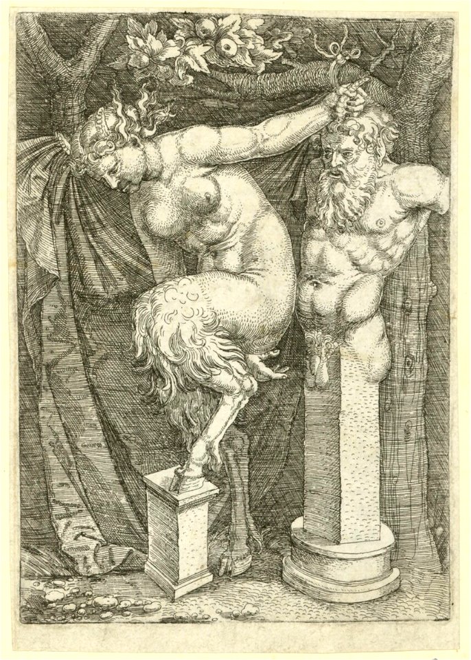 Raimondi - Satyr mit einer Staue des Priapos, DG201736739