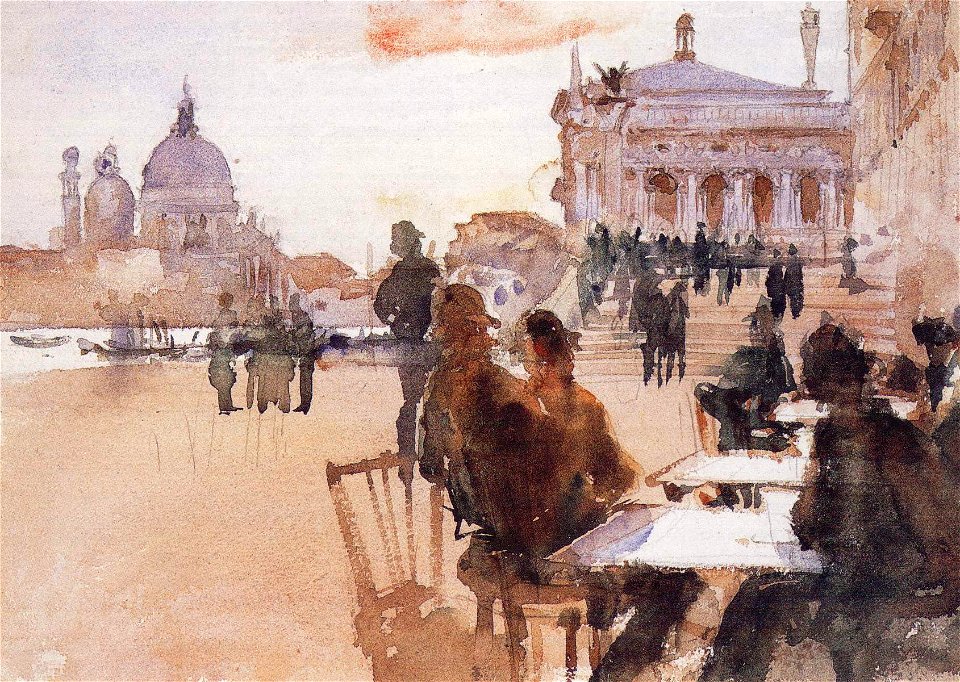Ralph Curtis - Café on the Riva degli Schiavoni