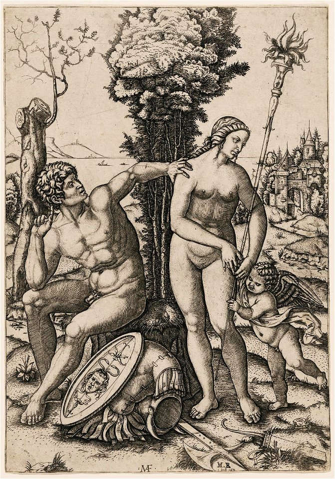Raimondi - Mars, Venus, and Cupid, 43.1375