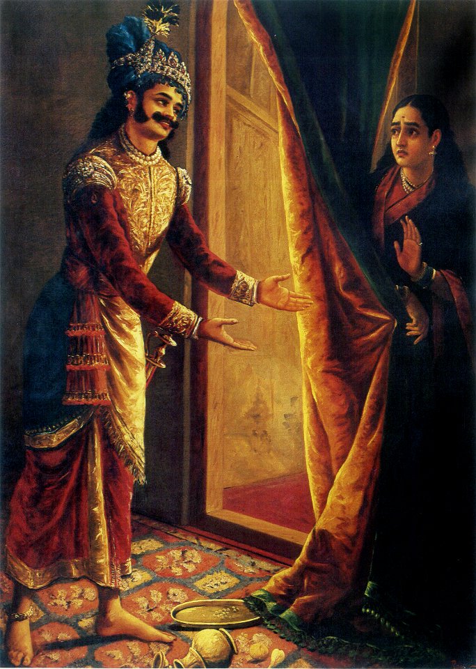 Raja Ravi Varma, Keechaka and Sairandhri, 1890