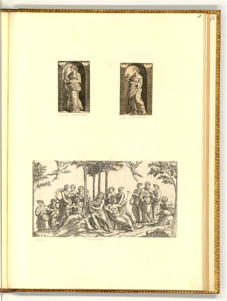 Raimondi - Frauen in antikem Gewand; Parnass, ItI2050