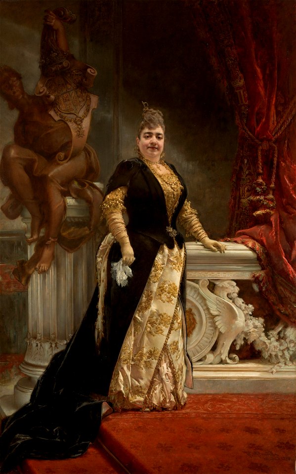 Raimunda Ossorio y Ortega, marquesa de Linares, por Francisco Pradilla