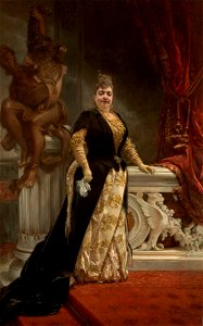 Raimunda Ossorio y Ortega, marquesa de Linares, por Francisco Pradilla