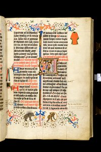 Pontificale Sinte Marie-UBU Hs. 400-f.017r-Wijding van een diaken door een bisschop