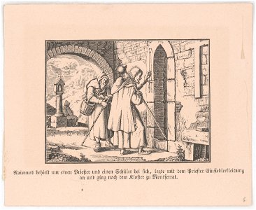Raimund behielt nur einen Priester und einen Schüler bei sich, ... LCCN2017660107