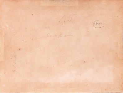 Port at Terracina - John Warwick Smith - circa 1795 - Warwick-Smith-verso-backing-96546