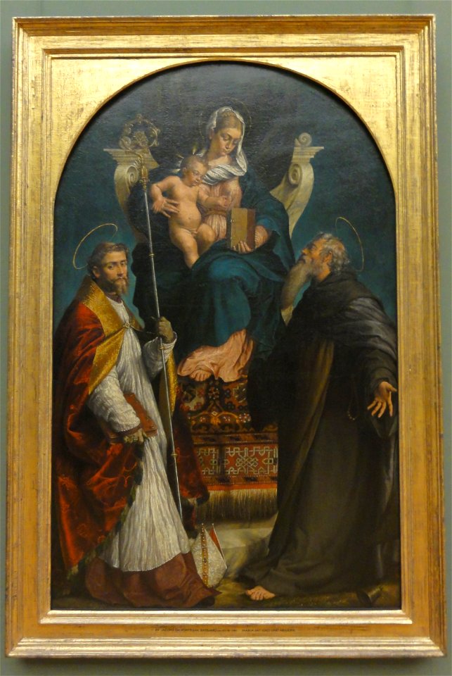 Ponte Jacopo da –Madonna and Child with the saints Martin of Tours and Anthony the Abbot 1545-1550