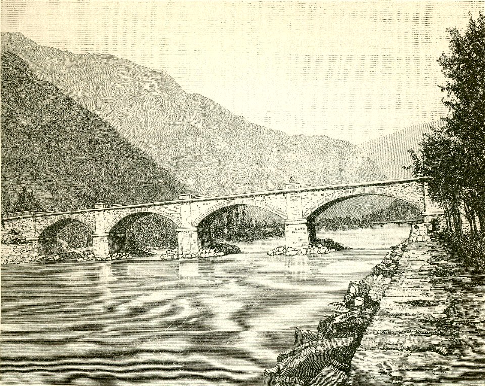 Ponte della ferrovia sulla Dora Verrès