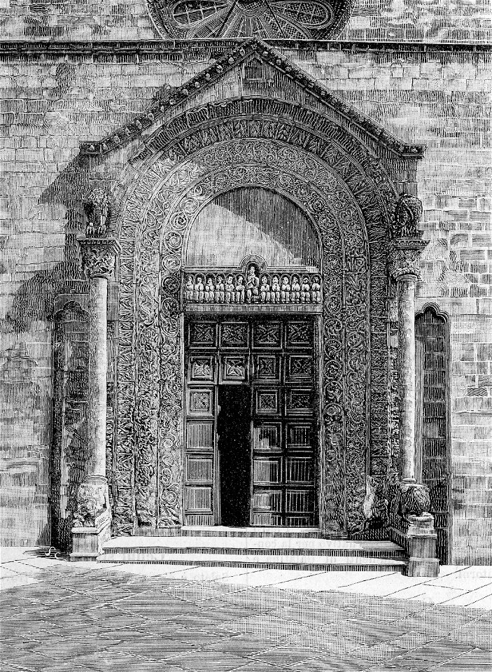 Porta principale della chiesa Caterina (Galatina)