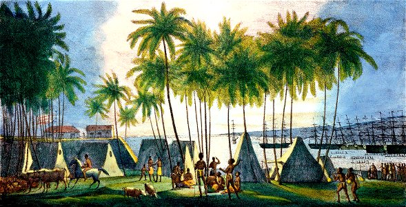 Port d'Hanarourou by Louis Choris
