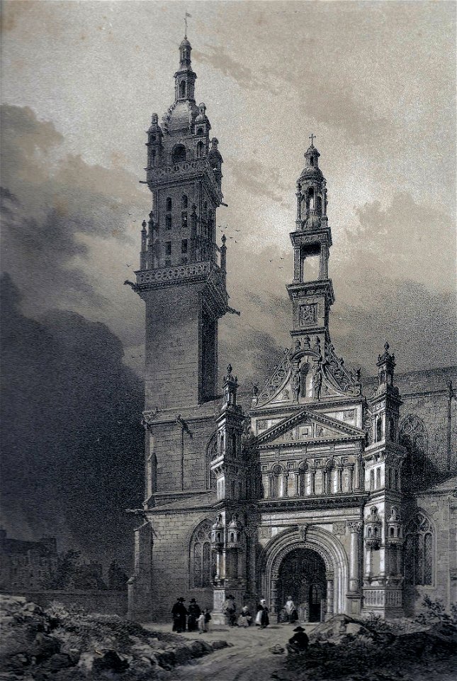 Porche et clocher de Saint-Houardon Landerneau
