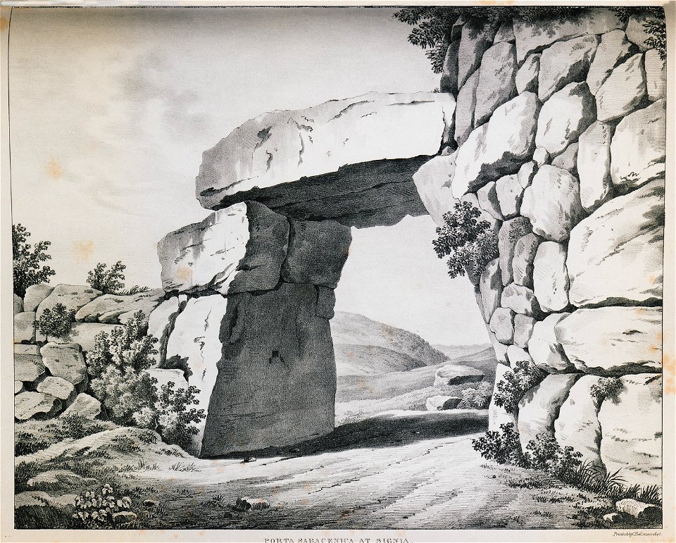 Porta Saracenica at Signia - Dodwell Edward - 1834