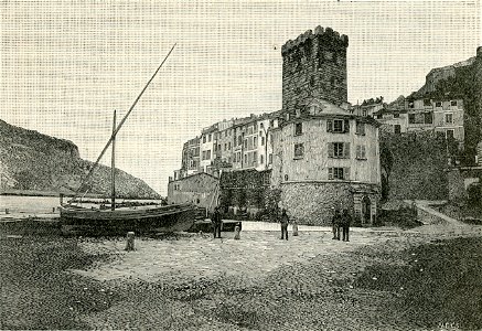 Portovenere Torre xilografia