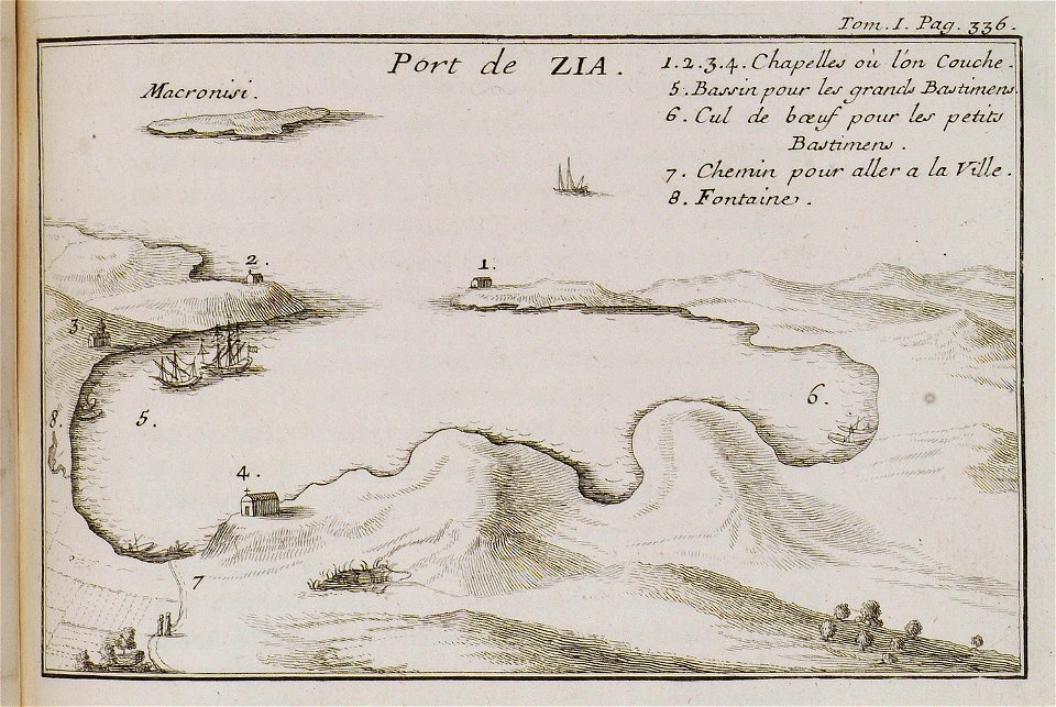 Port de ZIA - Tournefort Joseph Pitton De - 1717