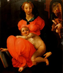 Pontormo, madonna del libro, collezione privata 1540-45 ca, 120x102 cm
