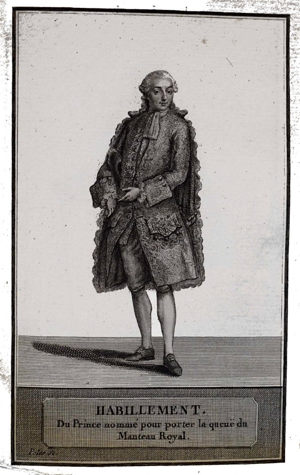 Porteur du manteau Louis XVI Patas06100
