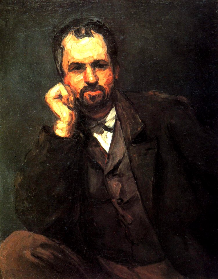 Portrait d'un homme, par Paul Cézanne