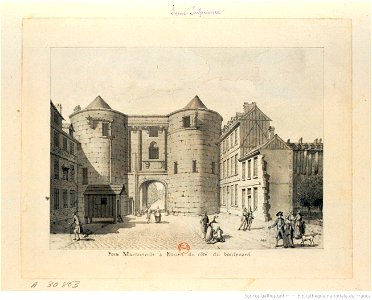 Porte Martainville à Rouen du côté du boulevard