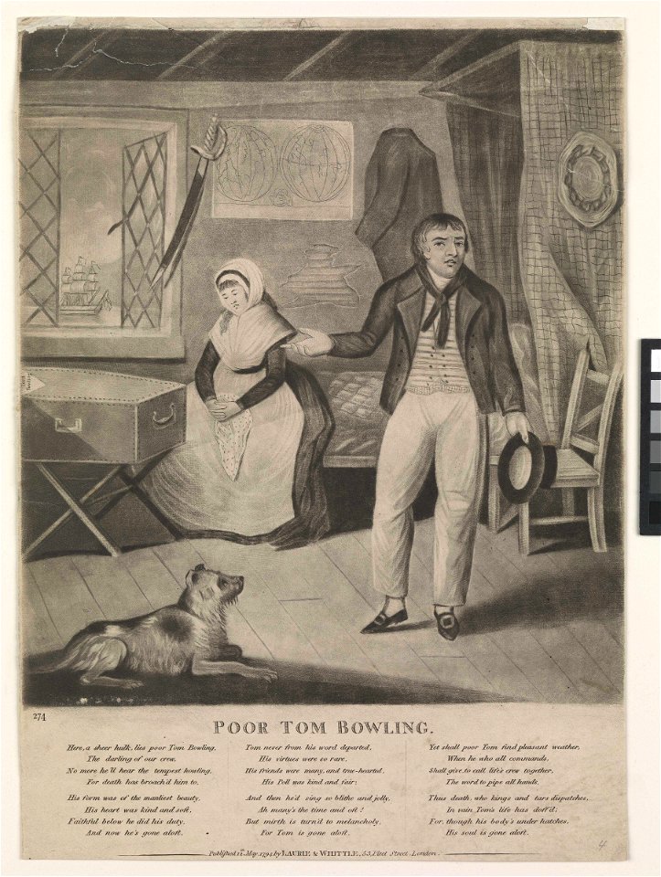 Poor Tom Bowling (caricature) RMG PW4016