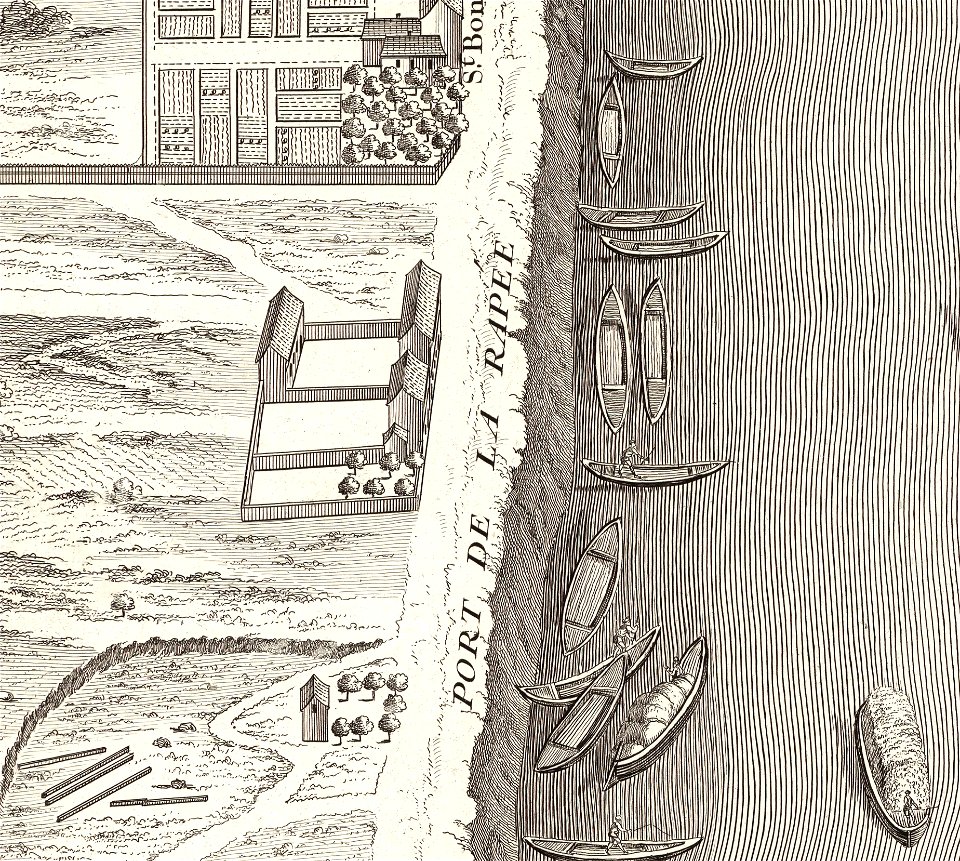Port de la Rapée, Plan de Turgot 02 - David Rumsey