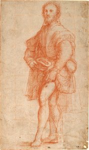 Pordenone (Giovanni Antonio de Sacchis), Standing Satin Roch, Study for the Saint Gothard Altarpiece, ca. 1525-26