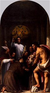 Pordenone San Lorenzo Giustiniani y otros santos 1532 Galleria Accademia Venecia