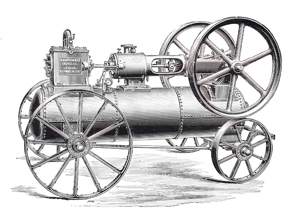 Portable steam air compressor (Rankin Kennedy, Modern Engines, Vol VI)