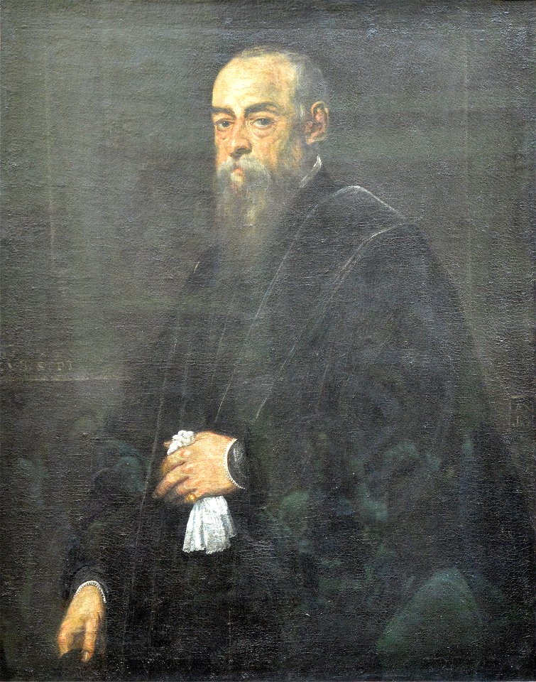 Portrait d'homme âgé tenant un mouchoir - Le Tintoret - Q18573261