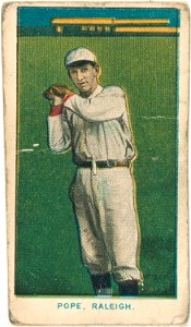 Pope, Raleigh Team, baseball card portrait LCCN2007683806
