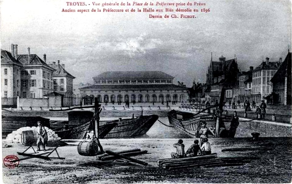 Port de Troyes par Charles Fichot