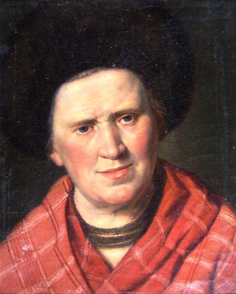 Portrait einer Frau mit Pelzmütze