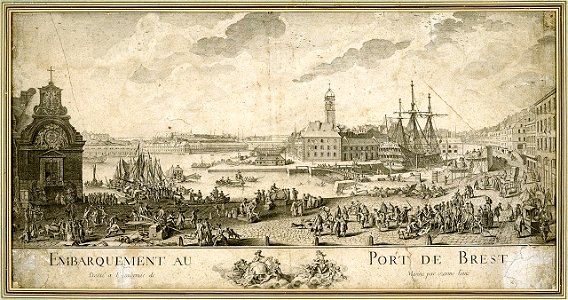 Port militaire de Brest au milieu du XVIIIème siècle