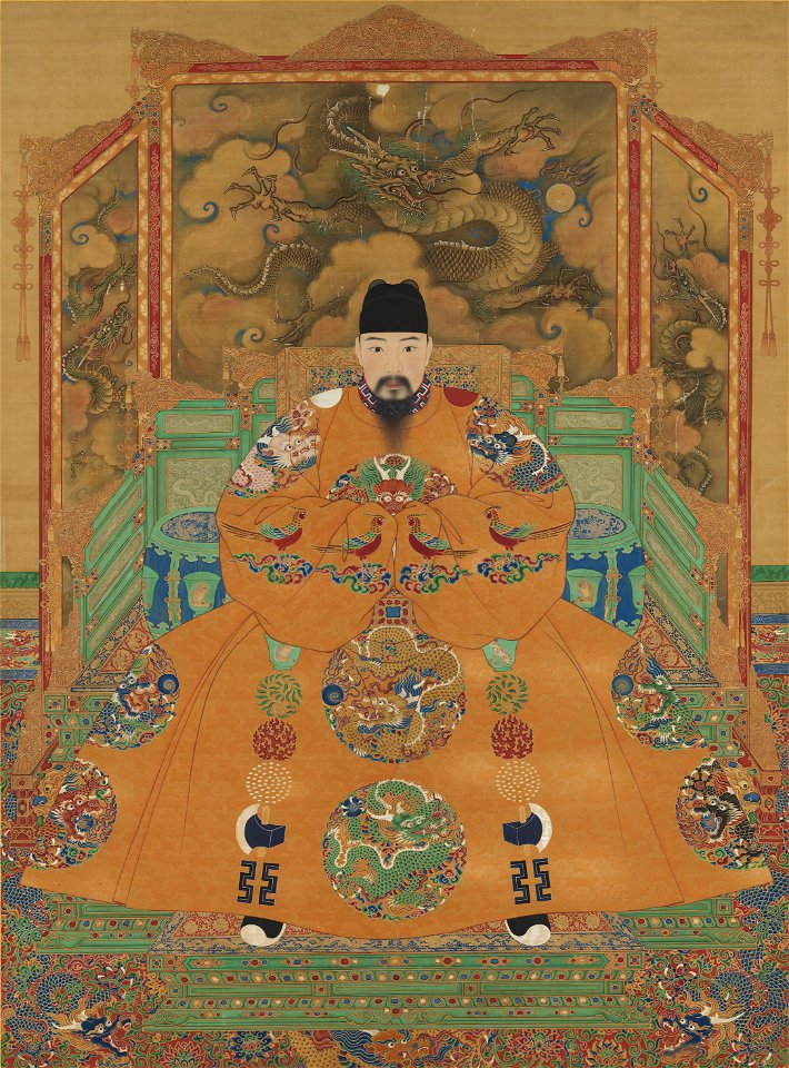 Portrait assis de l'empereur Hongzhi