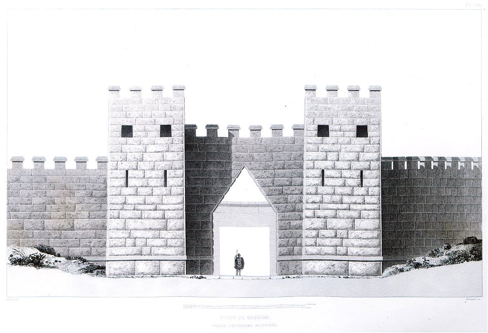 Porte de Messène Façade extérieure restaurée - Blouet Guillaume-abel - 1831