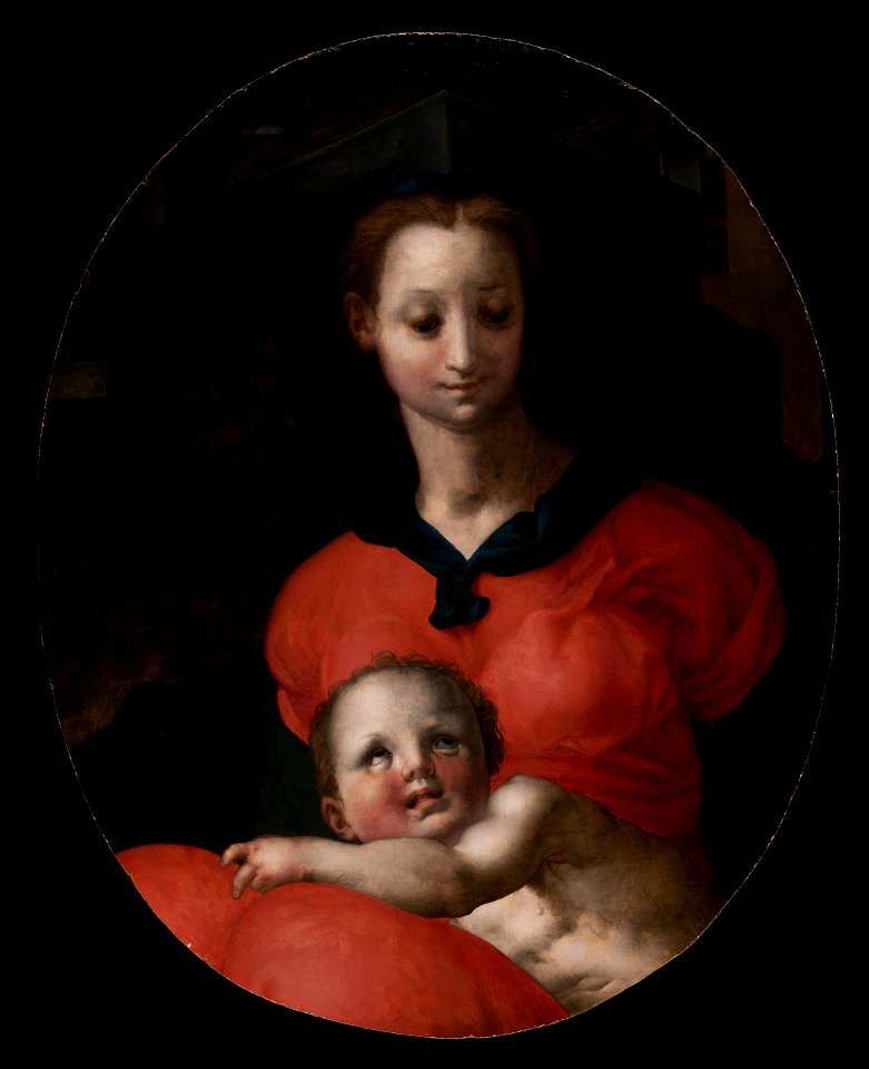 Pontormo (Jacopo Carucci) - Virgin and Child, known as the Madonna del Libro - 2006.111.1 - Yale University Art Gallery