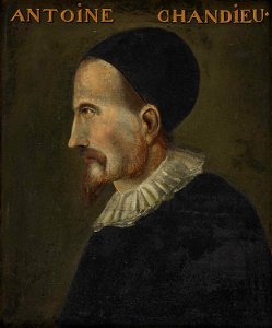 Portrait d'Antoine de La Roche Chandieu (1534-1591), théologien protestant français, reçu bourgeois de Genève en 1589