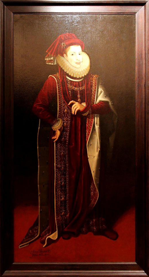 Portrait de Philippe III (avec cadre), Juan Pantoja de la Cruz, Musée Goya