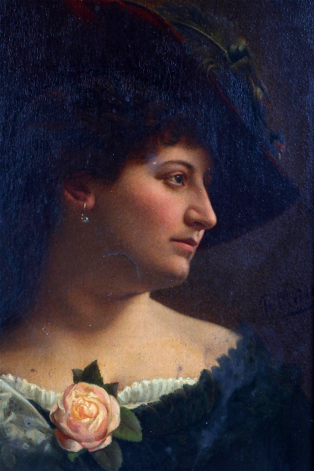 Portait einer Dame mit Hut