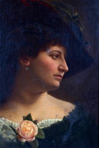Portait einer Dame mit Hut