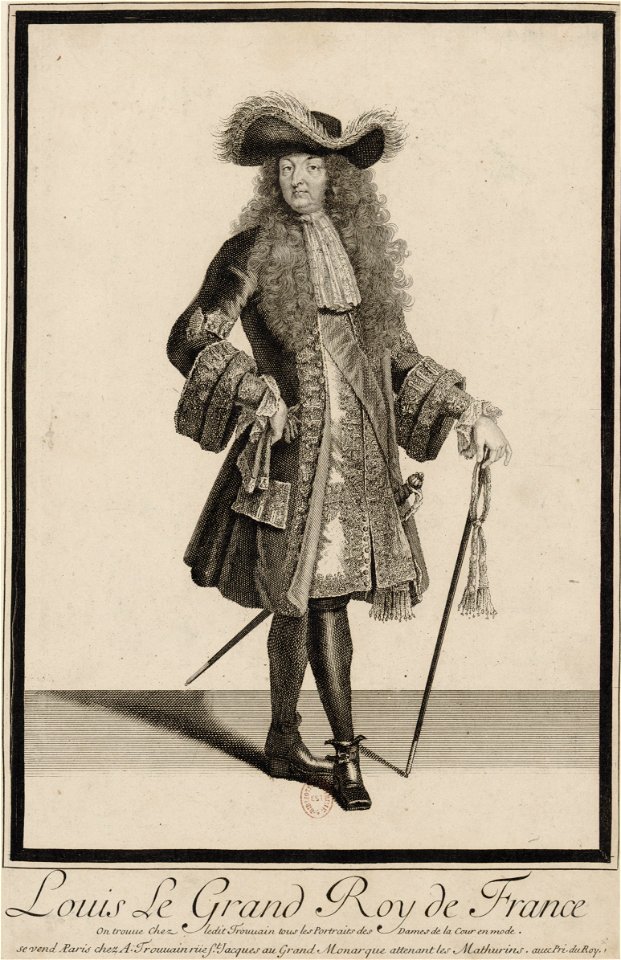 Portrait de Louis XIV, en pied 02 - 17th century