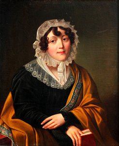 Portrait female with book
