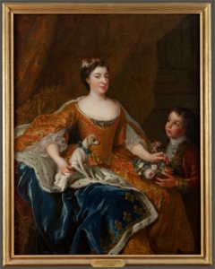 Portrait d'Augusta Marie Jeanne de Baden-Baden, duchesse d'Orléans (jlpw16 0332). Free illustration for personal and commercial use.