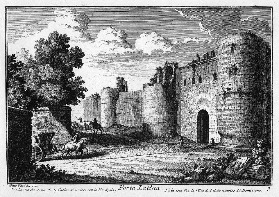 Porta Latina - Plate 009 - Giuseppe Vasi
