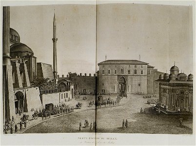 Porte d'entrée du Sérail - D'ohsson Mouradgea - 1790