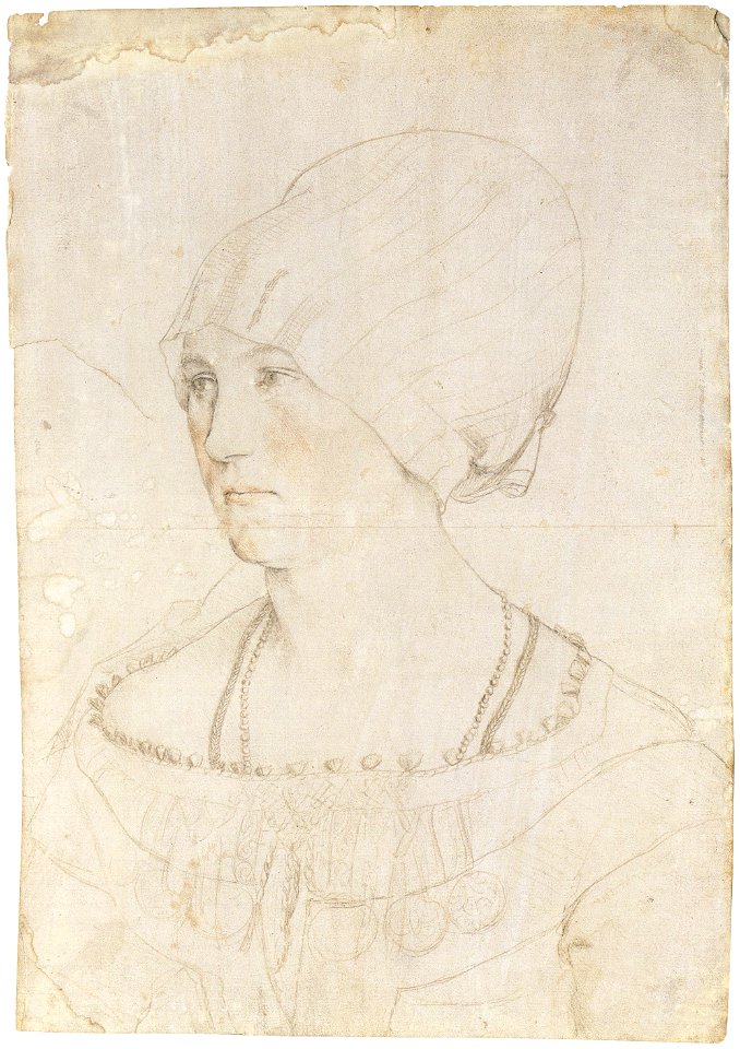 Portrait Drawing of Dorothea Meyer, by Hans Holbein the Younger